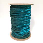 1 soros 6 mm elasztikus csésze flitter - TURQUOISE GREEN