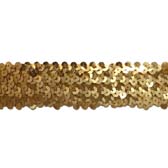 Elastic sequin, 4 rows, 1,6 - #53 GOLD