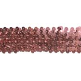 Kód: 30477  4 soros elasztikus flitterbortni, 4 cm széles - LIGHT ROSE
