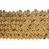 6 soros elasztikus flitterbortni, 6 cm széles - #53 GOLD