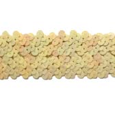 Iridescent elastic seguintrim, 4 rows, 1,6 - BEIGE