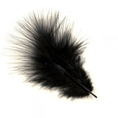 Dyed Full Marabou - Black (Fekete)