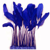 Burnt  coque feathers - #13 ROYAL BLUE