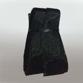 Horsehair ribbon 38 mm width - Black (Fekete)