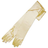 Satin gloves ds 212 - LIGHT GOLD