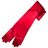 Satin gloves ds 212 - RED