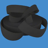 Rubber ribbon 3 cm - Black (Fekete)