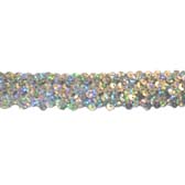 Holographic elastic sequin trim, 3 rows, 1,2 - SILVER