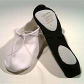 Balett gyakorló cipő csepptalpas model. - WHITE (fehér)