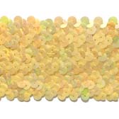 Iridescent elastic seguintrim, 6 rows, 2,4 - LIGHT YELLOW