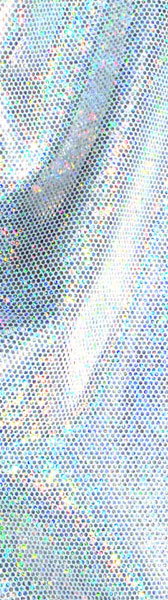 Holografikus táncruha anyag - WHITE/SILVER SPOTLITE