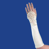 Fingerless gloves 9137v/10bl - IVORY (Elefántcsontszínű)