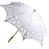 Csipke napernyő - WHITE (fehér)