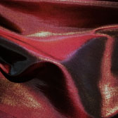 Metallic glittering taffeta - CHERRY RED / GOLD