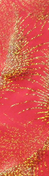 Holografikus táncruha anyag - RED/GOLD