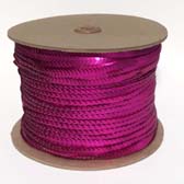 1 soros 6 mm elasztikus, metal fényű tányér flitter - FUCHSIA 434