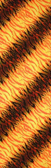 Printed pattern lycra - ORANGE/BLACK