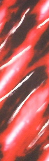 Nyomott mintás fürdőruha anyag - BLACK/RED