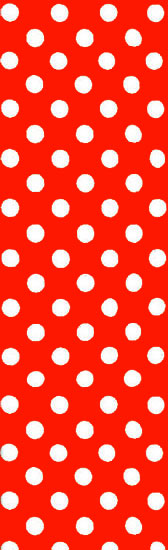 Pöttyös fürdőruha anyag - RED/WHITE 20870