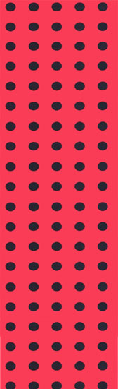 Polka dot material - RED/BLACK