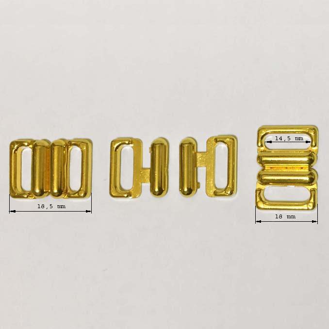 Fürdőruha kapocs (14 mm) - GOLD