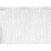 Hurkolt végű rojt 18 cm hosszú - WHITE (fehér)