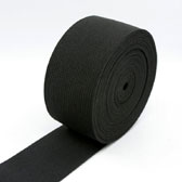 Rubber ribbon 2 inches - Black (Fekete)