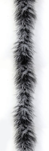 Marabou feather boa - BLACK/WHITE (52)