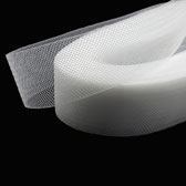 Soft Horsehair Ribbon  3 cm width - WHITE (fehér)