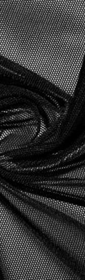 Elasztikus tüll - Black (Fekete)