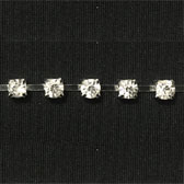 Strassz szalag - SILVER
