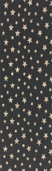 Elasztikus tüll csillag glitteres mintával - BLACK/GOLD