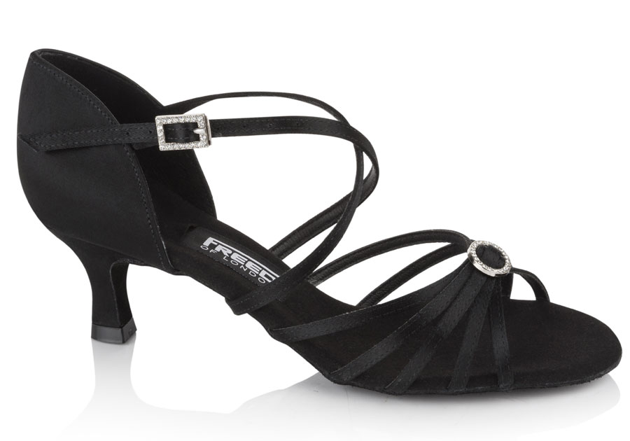 Latin női tánccipő 2´´=5cm kiszélesedő sarokkal: Freed of London Sophia model