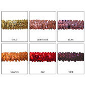 Elastic sequin trim, 3 rows, 1,2 wide