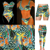 Printed pattern lycra