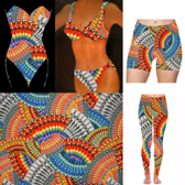 Printed pattern lycra