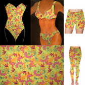 Printed pattern lycra