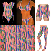 Printed pattern lycra