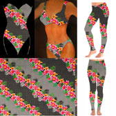 Printed pattern lycra